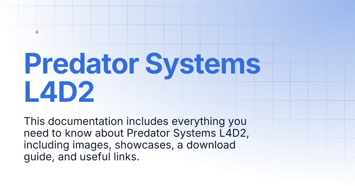 Predator Systems L4D2 | Documentation | Clutch Keys Docs
