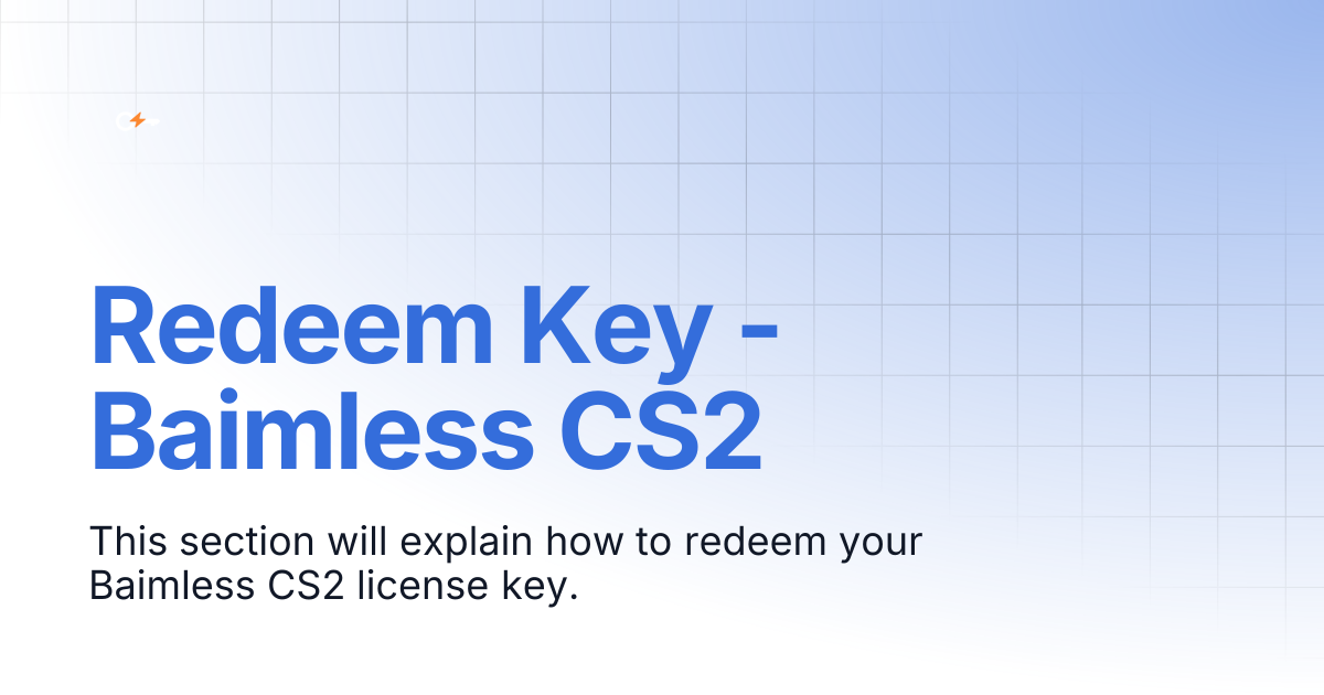 Redeem Key - Baimless CS2 | Documentation | Clutch Keys Docs
