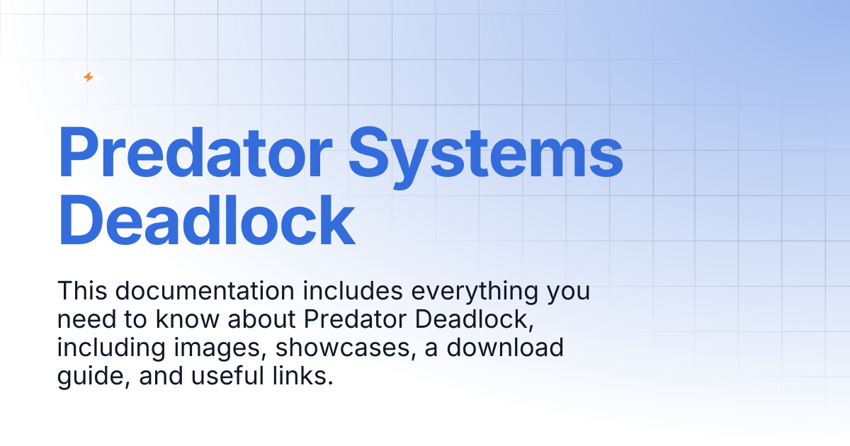 Predator Systems Deadlock | Documentation | Clutch Keys Docs