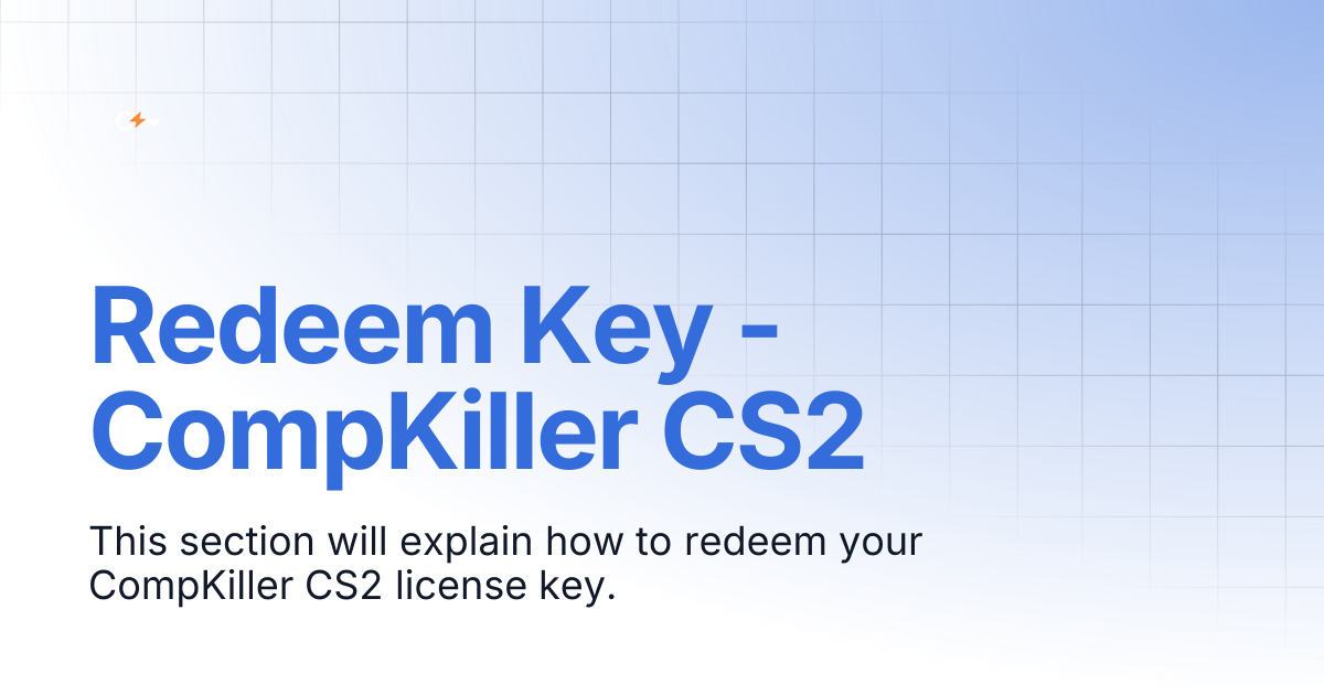 Redeem Key - CompKiller CS2 | Documentation | Clutch Keys Docs