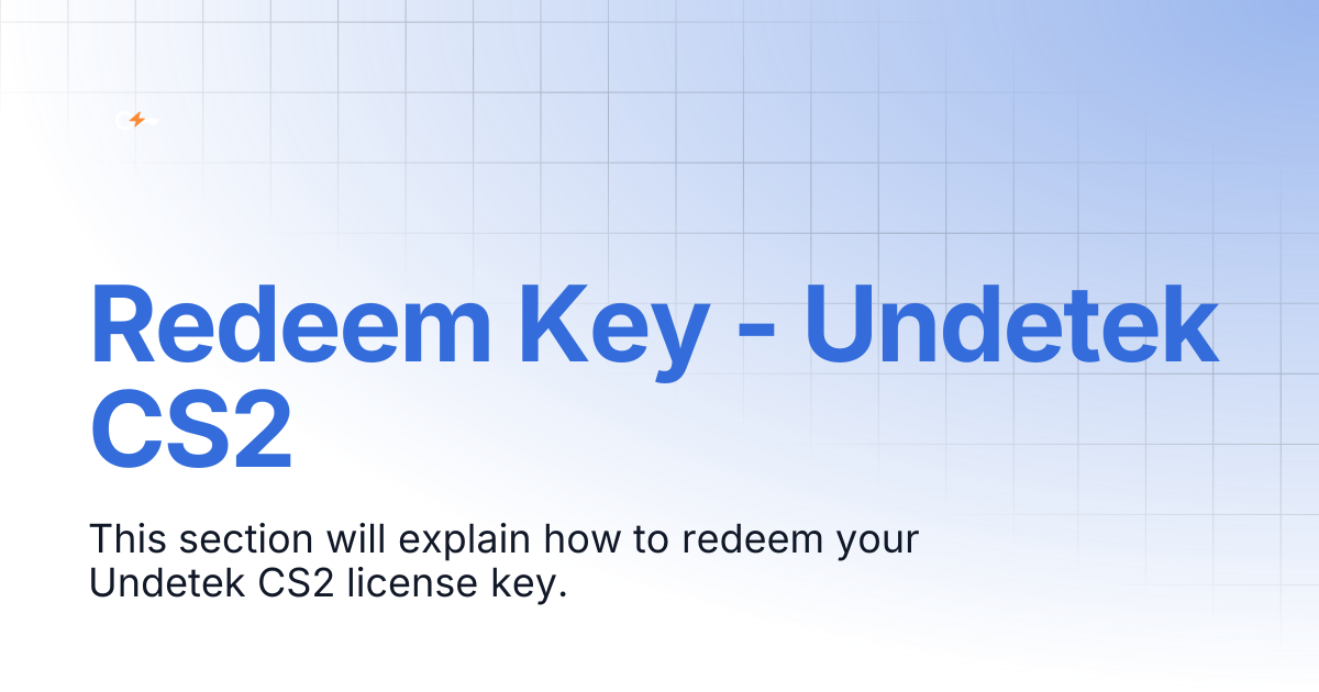 Redeem Key - Undetek CS2 | Documentation | Clutch Keys Docs